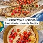 Grilled branzino pin image 3.
