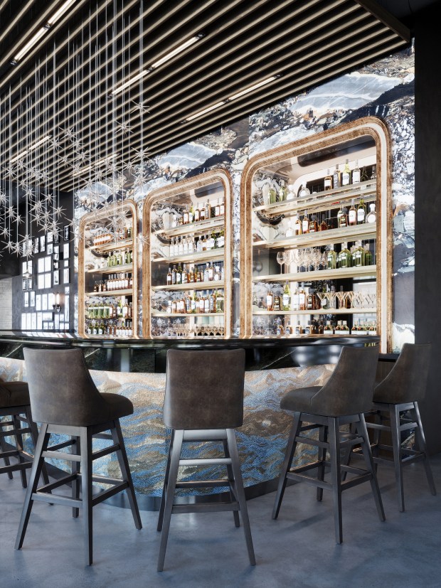 A rendering of the interior of Tonno Nero, which is coming to Fort Lauderdale this Fall. (Marina Fiore/Courtesy)