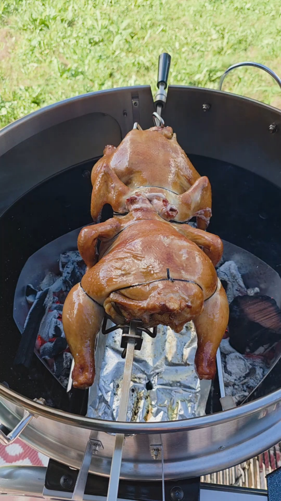 First go with the new rotisserie.