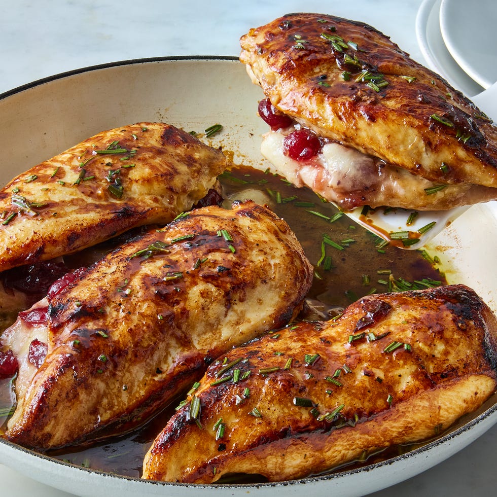 cranberry brie stuffed chicken