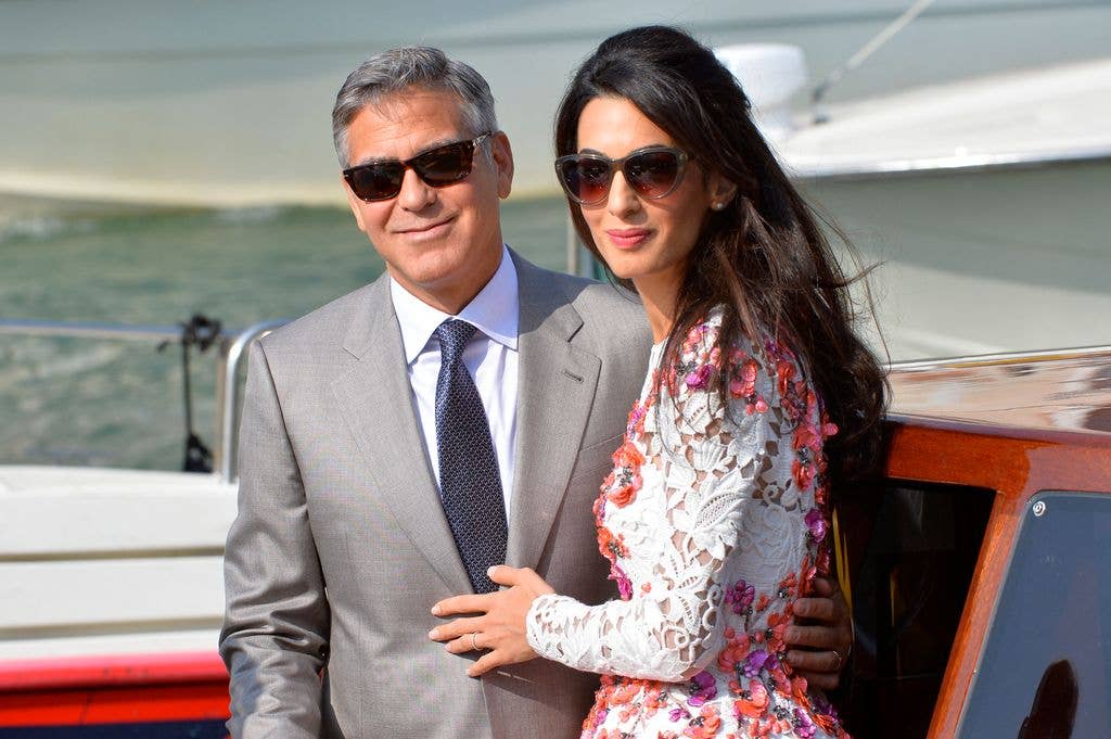 The couple celebrated George's milestone birthday in France