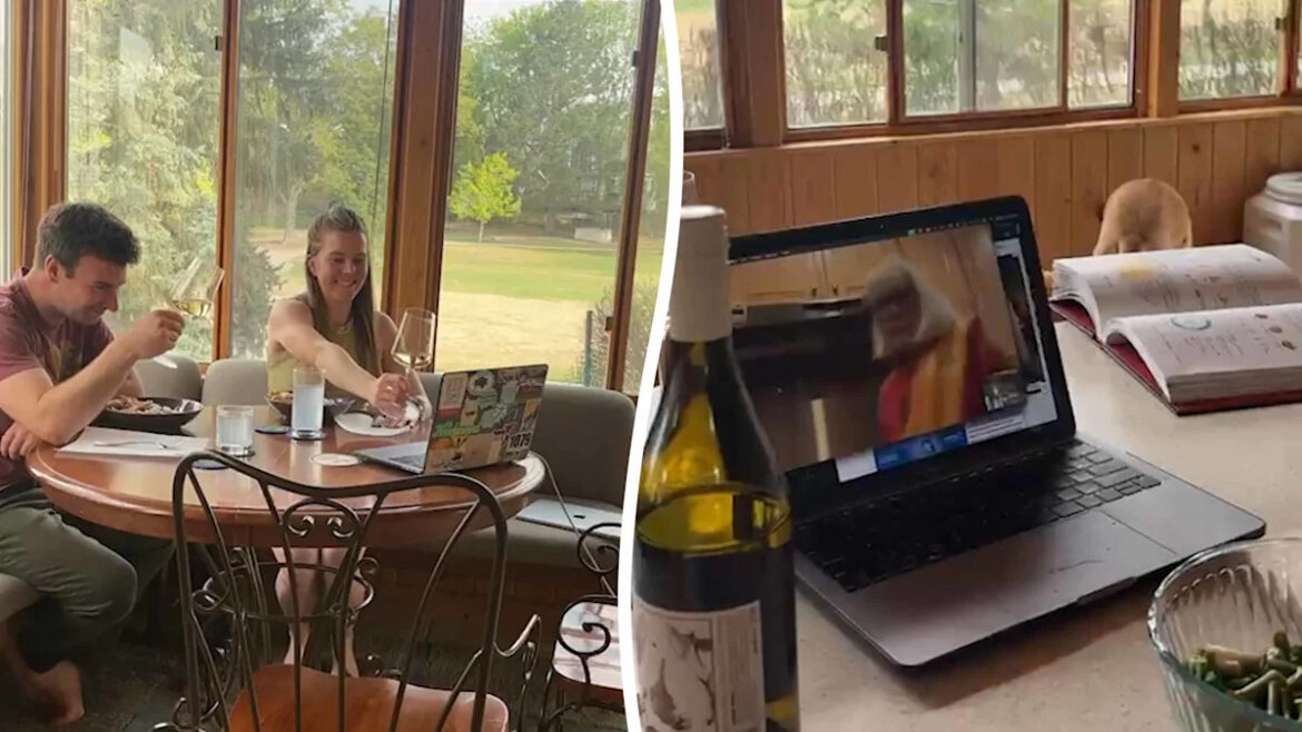 Mum and daughter cook same meal on FaceTime to stay close despite 1,600 miles apart Mum and daughter cook same meal on FaceTime to stay close despite 1,600 miles apart