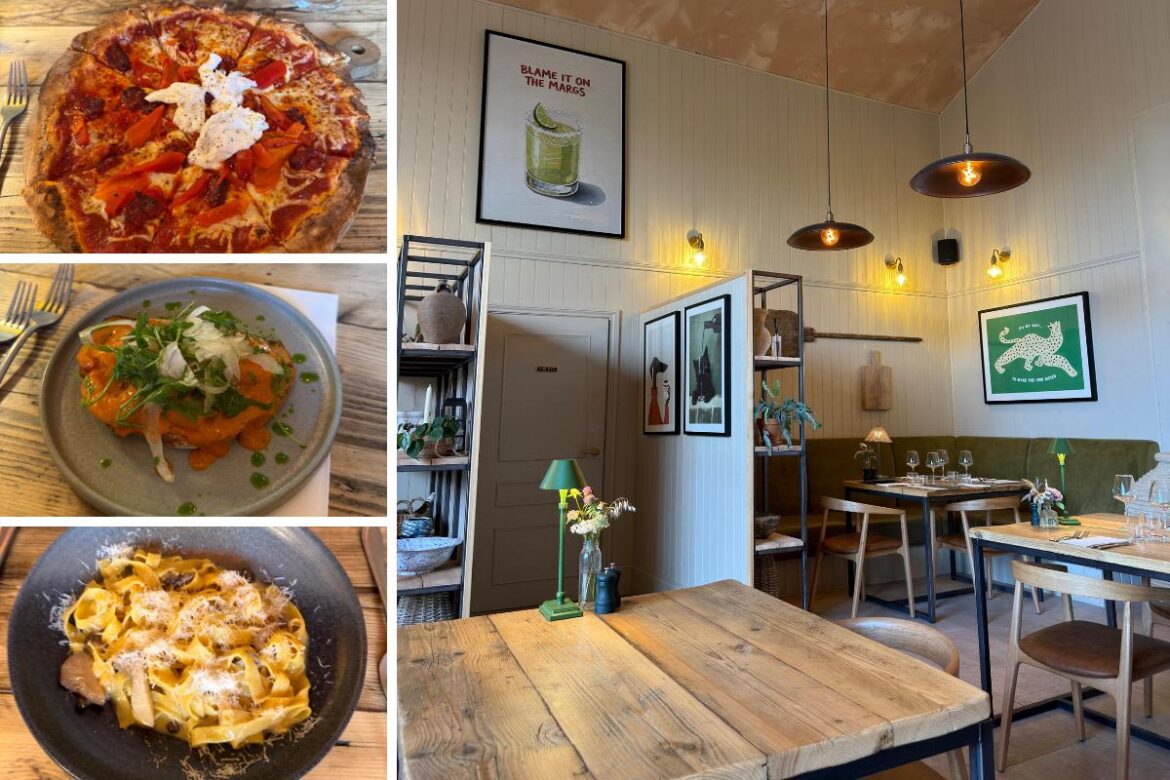 We ate at buzzing new Italian in stunning barn where food was second to none
