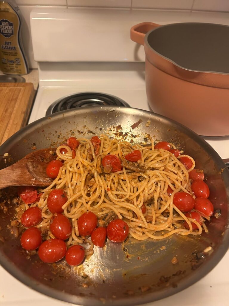 Sardine spaghetti