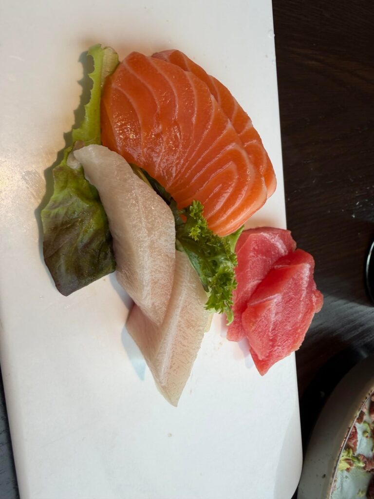 watch my AYCE yellow tail sashimi gets smaller and smaller