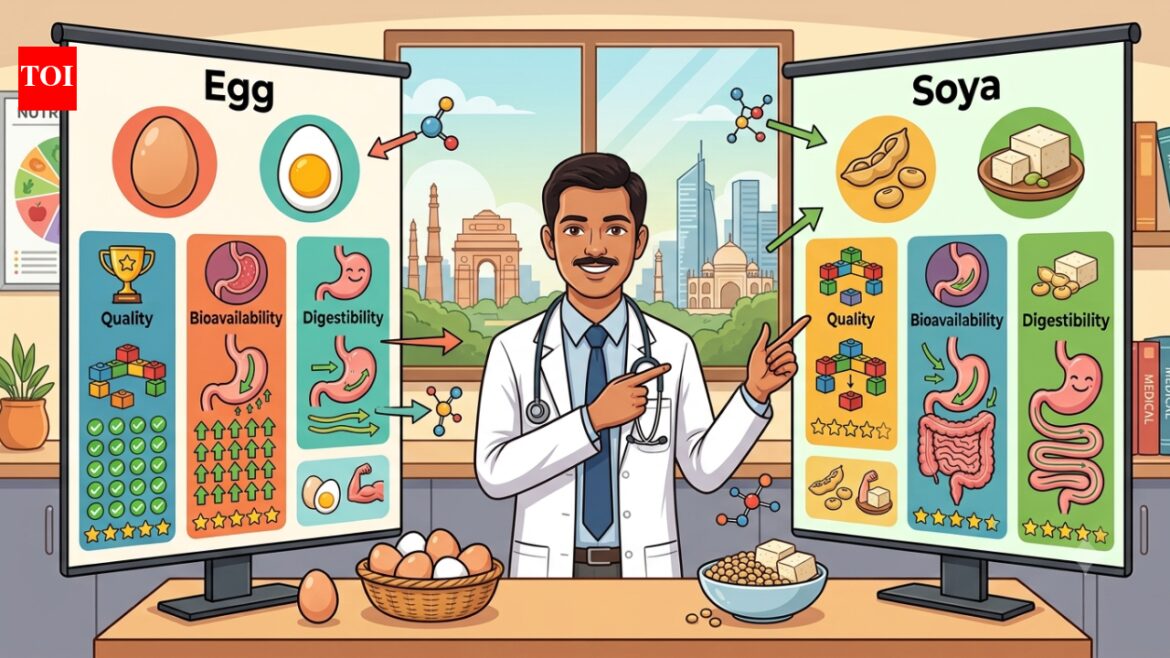 Egg or soya? Delhi NCR Doctor explains the protein debate, comparing quality, bioavailability and digestibility |