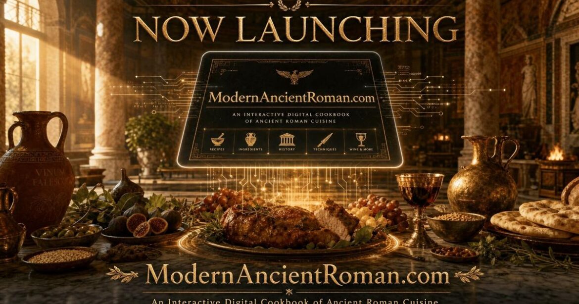 ModernAncientRoman.com Launches as an Interactive Digital Cookbook of Ancient Roman Cuisine | National ModernAncientRoman.com Launches as an Interactive Digital Cookbook of Ancient Roman Cuisine | National