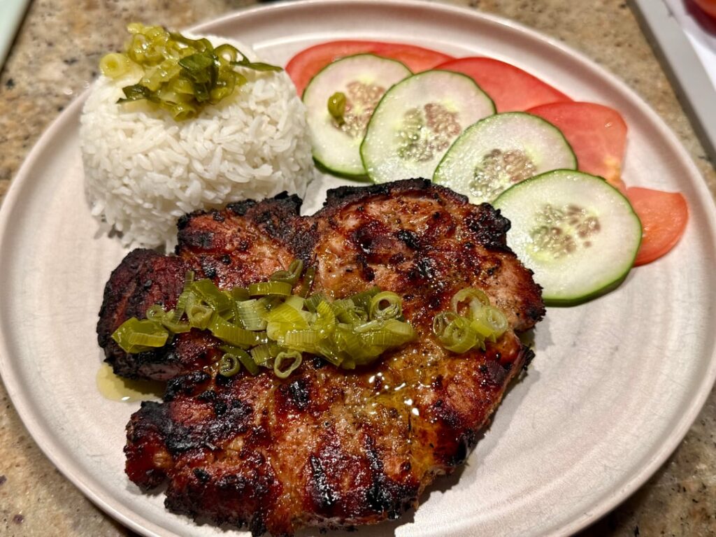 Vietnamese lemongrass pork chops