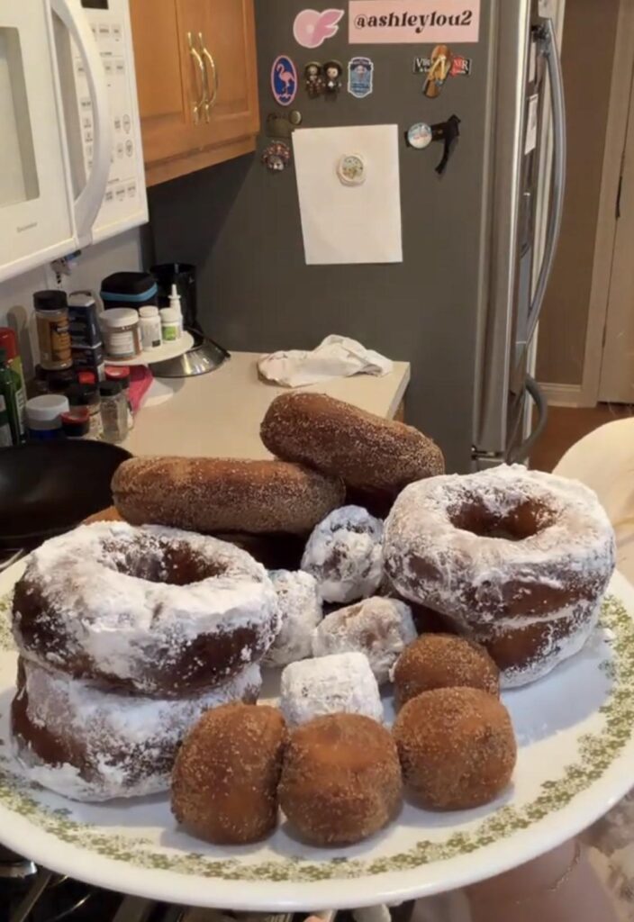 Made homemade doughnuts this morning