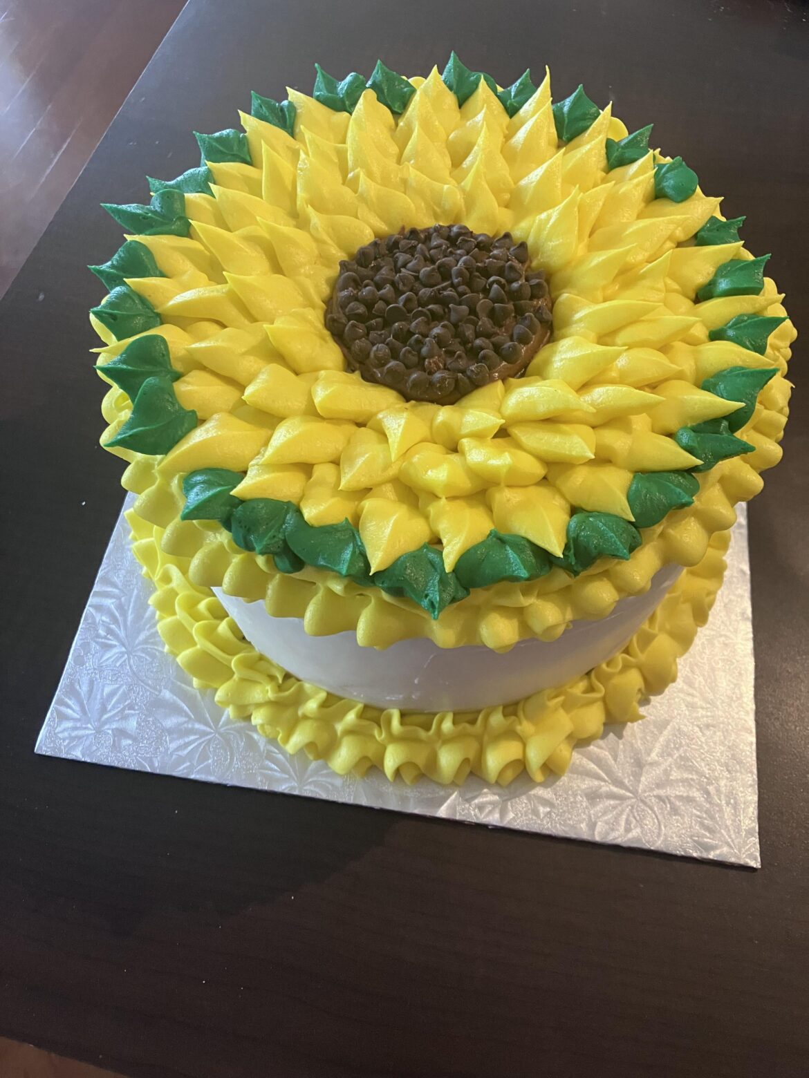 Sunflower cake for Canadian Thanksgiving 🦃🦃