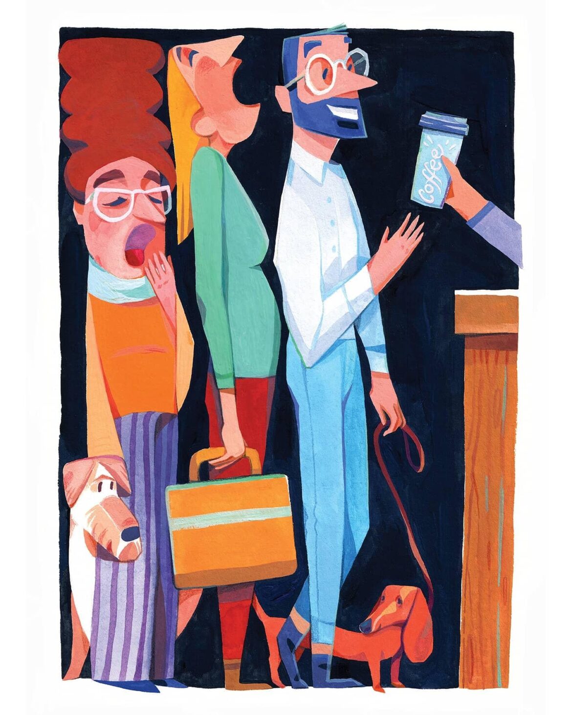 Morning coffee - painting by me (Aliz Buzas)