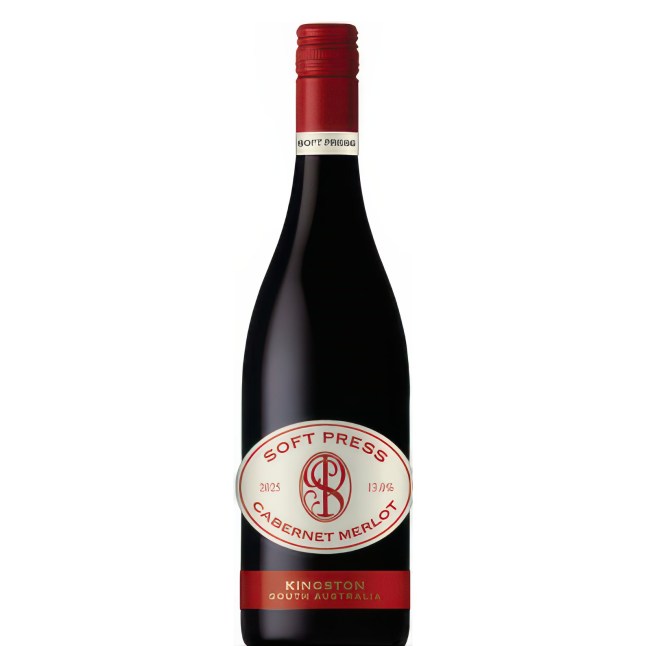 Sotf Press wine bottle on a white background